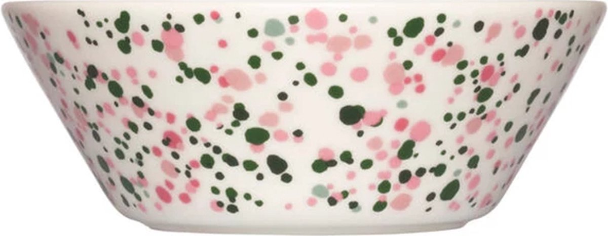 Iittala Oiva Toikka Collect Helle bowl 15cm roze-groen