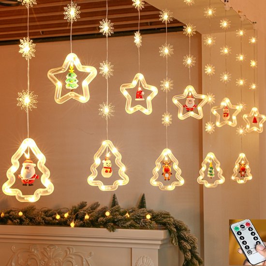 6m Guirlande Lumineuse D'Intérieur 40 Etoiles Avec LED Roses -Étoile