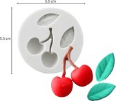 ZoeZo - Kaarsmal Kers - Cherry - Kaars mallen - Siliconen mal - Zelf kaarsen maken - Gips & epoxy gieten - Zeep maken