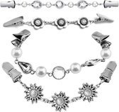 4 Stuks - Broche clip - Vestklem - Vestsluiting - vestclip dames -vestsluiting dames - vestspeld - Vestclip - Clip Met Haakje - Broche - ketting - blouse - gebreide jas - jurken - jas - Antislip Vaste Gesp- 4 Stijlen