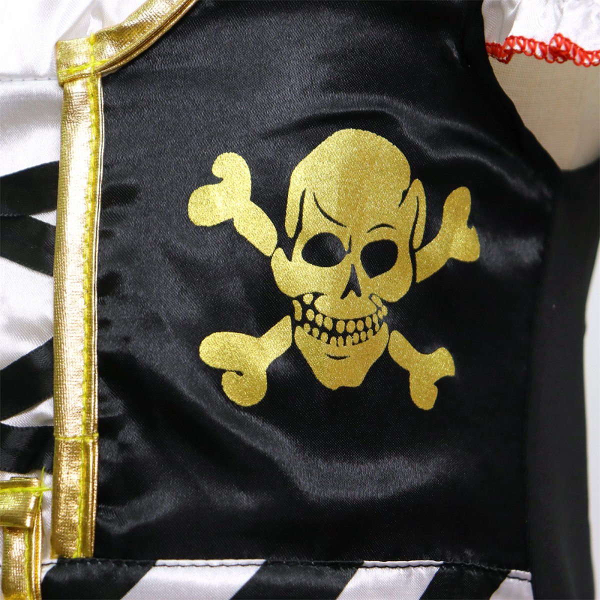 Joya Kids® Piraten Verkleedjurk met Accessoires Set | Meisje Piraat Verkleedset Halloween | Horror Films Kostuum | Verkleedjurkje Meisje | Halloween Jurkje met Accessoiresset | Verkleedkleding | — afbeelding 8