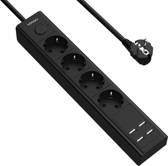 SIL Products Stekkerdoos Met USB Poorten – 2 USB Laders 3.4A – 2