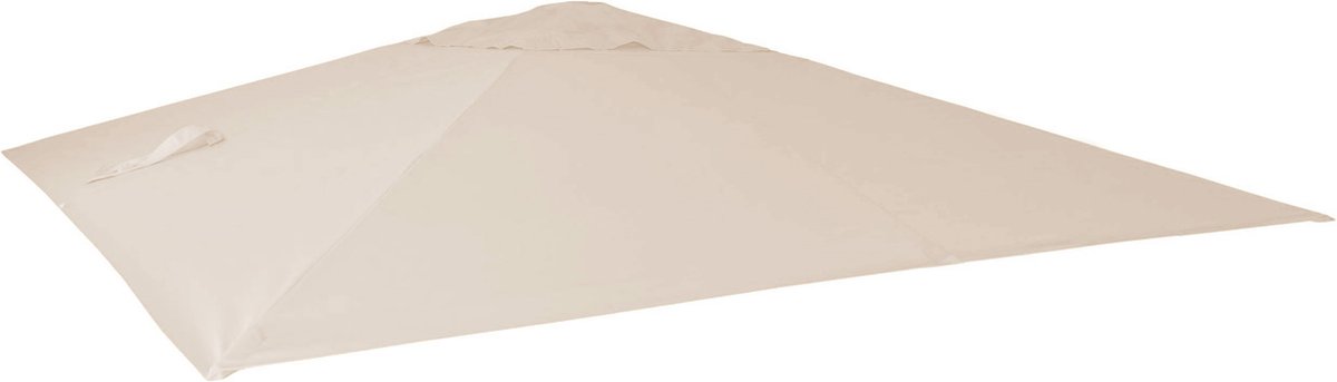 Vervangende hoes voor zweefparasol MCW-A96, parasolhoes, 3,5x3,5m (Ø4,95m) polyester 4kg ~ crème