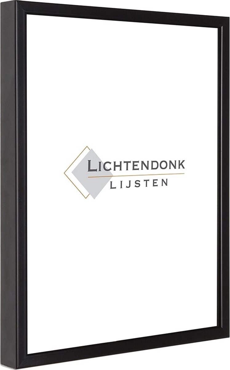Aluminum Changing Frame 13 x 18 Black - Clear Glass - Salerno