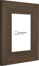 Cadre photo - Marron - Profil large 6 cm - Format photo 28x35 - ACRYLIQUE antireflet - Art.no. 10115522728353