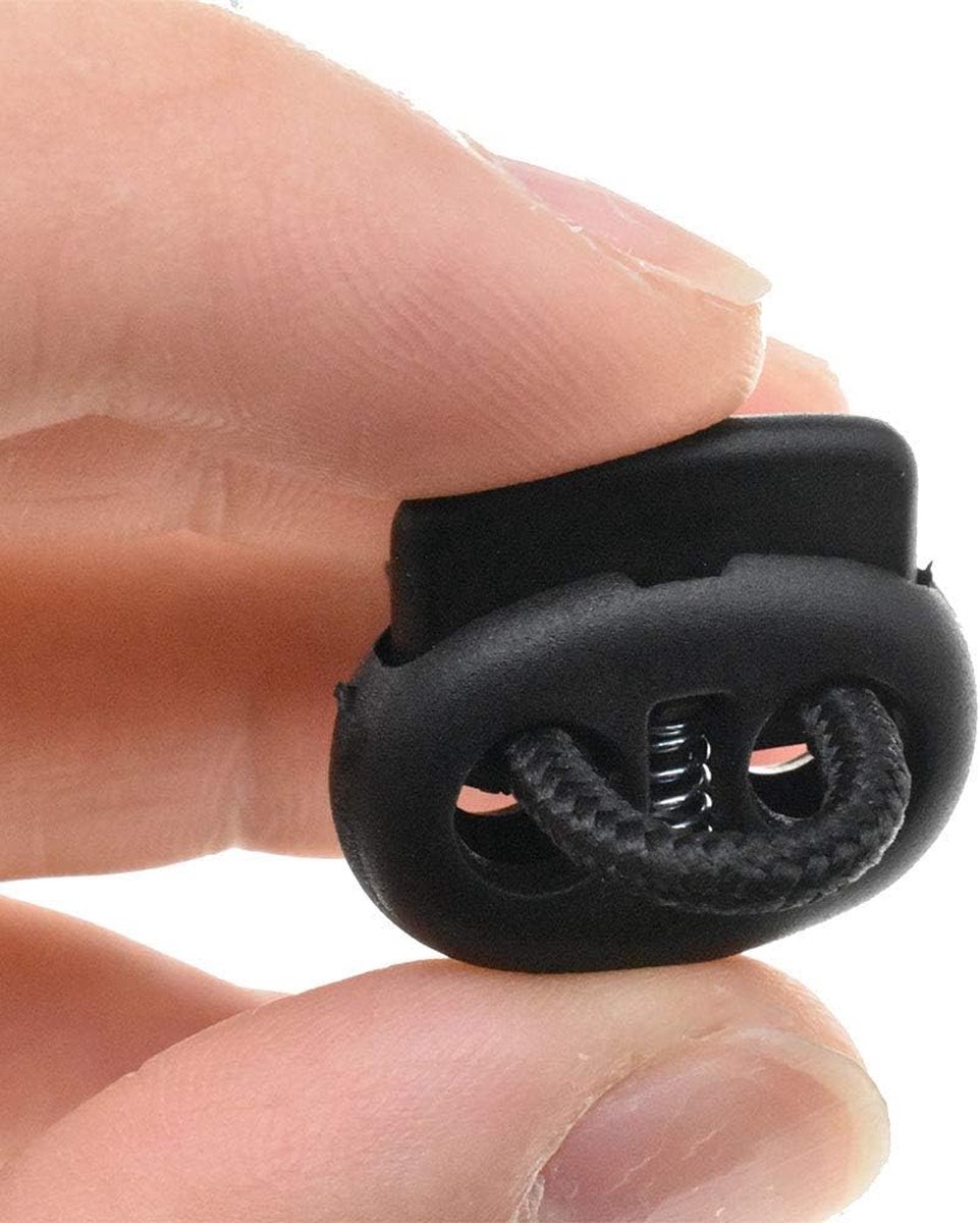 Apausvcm 10 stuks schoenvetersluiting, plastic koordsloten dubbel gat trekkoord stopper sluiting zwart veer koordslot voor schoenveters trekkoorden paracord kleding tassen joggingbroeken hoeden, Zwart Apausvcm 10 stuks schoenvetersluiting, plastic koordsloten dubbel gat trekkoord stopper sluiting zwart veer koordslot voor schoenveters trekkoorden paracord kleding tassen joggingbroeken hoeden, Zwart