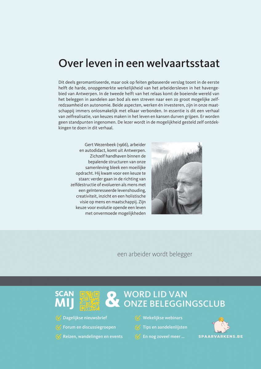 Over leven in een welvaartsstaat - back cover