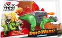 Verpakking van de Robo Alive Dino Wars Stegosaurus, met de dinosaurus met schietend kanon.