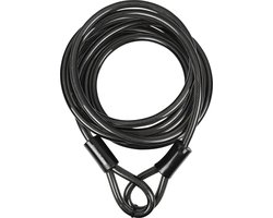 Stahlex Staalkabel met lussen - 5 meter x 12 millimeter - geplastificeerd - kabelslot - terraskabel