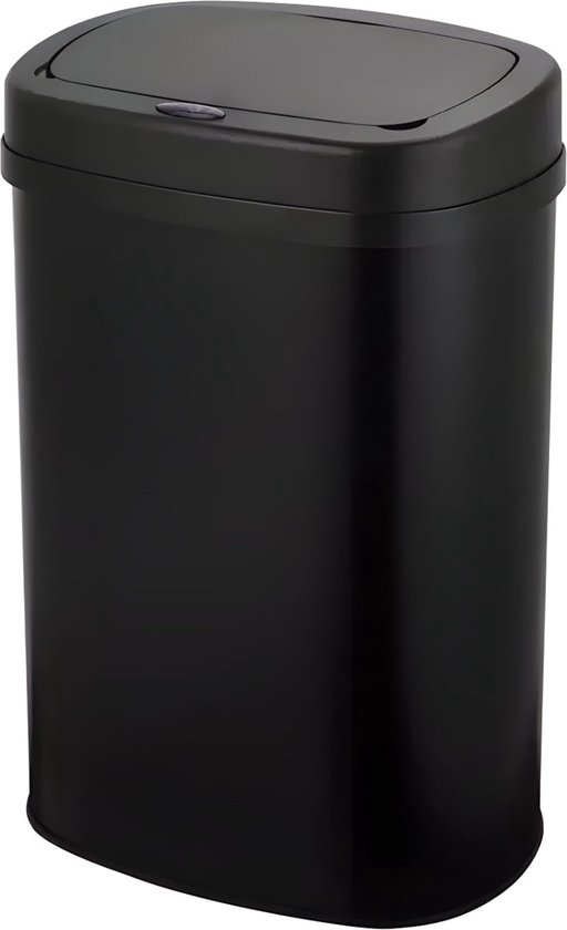 Five Stars® Prullenbak met Sensor - 60 Liter - Afvalbak RVS - Vuilnisbak - Soft Close Deksel - Zwart