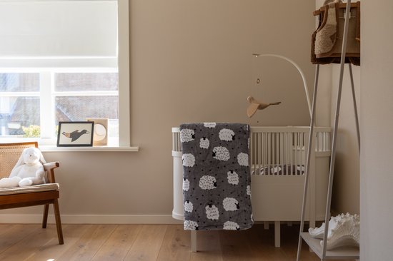Zacht Velvet Baby Dekbedovertrek met Schaapjes