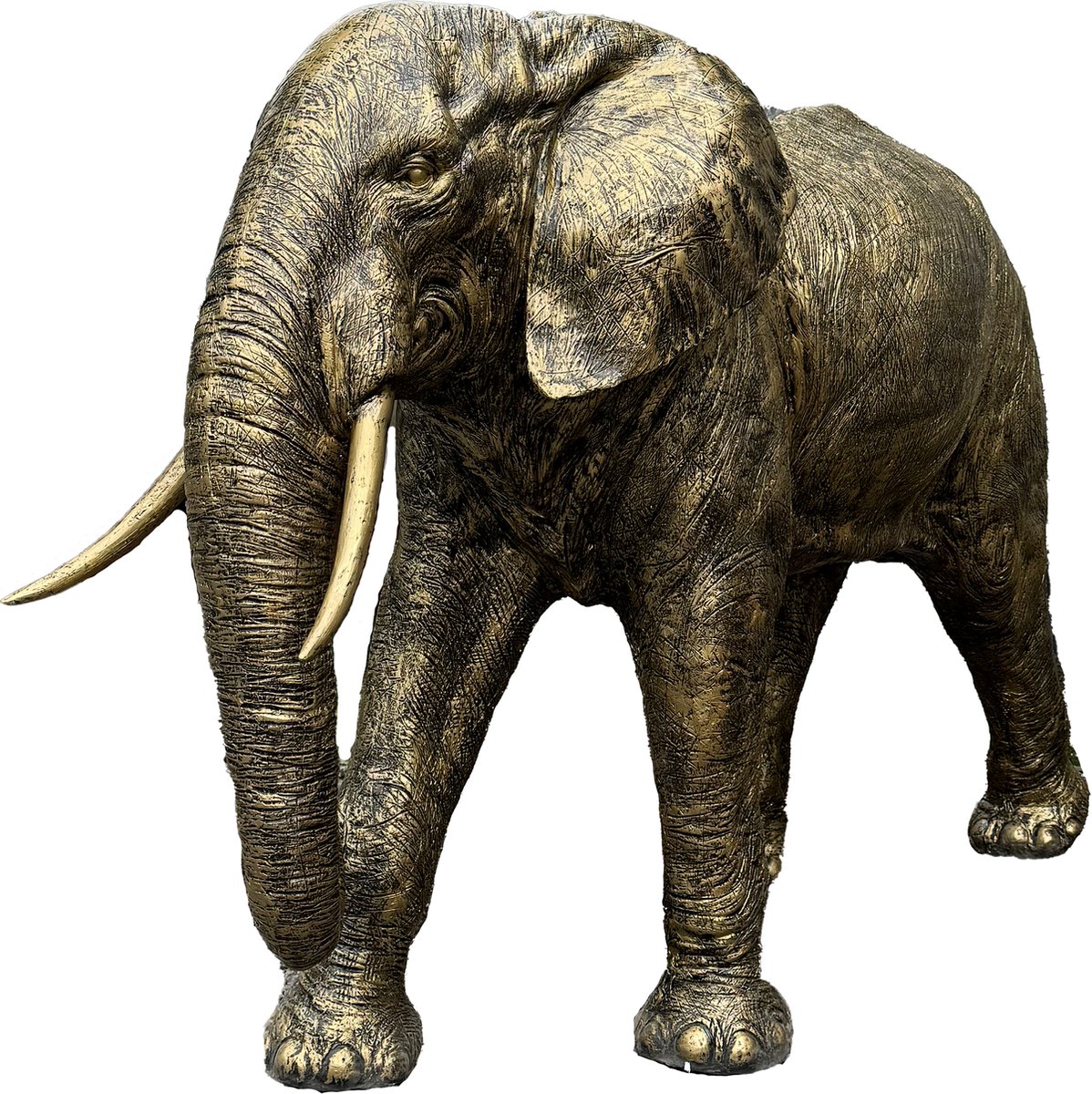 Olifant beeld | Binnen en Buiten | Polyester | 200 cm lang | 125 cm hoog | 70 cm breed