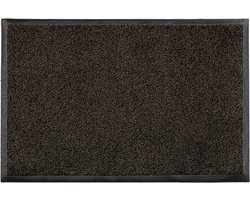 LogoMatz schoonloopmat Iron Horse 60cm x 85cm Zwart Nerts - vuil absorberend - water absorberend - wasbaar