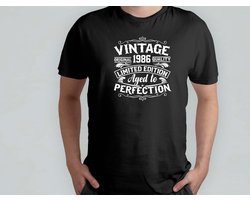Vintage original 1986 quality limited edition aged to perfection - T Shirt - OldSchoolVibes - RetroStyle - ClassicCool - VintageVibes - OudeStijl - RetroSfeer - KlassiekCool - VintageLeven