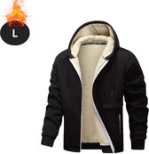 Nivard Veste d'hiver - Parka - Homme - Hiver - Veste polaire - Adulte - Élégant - À capuche - Veste matelassée - Zwart - L