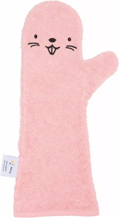Baby Shower Glove Bever Roze