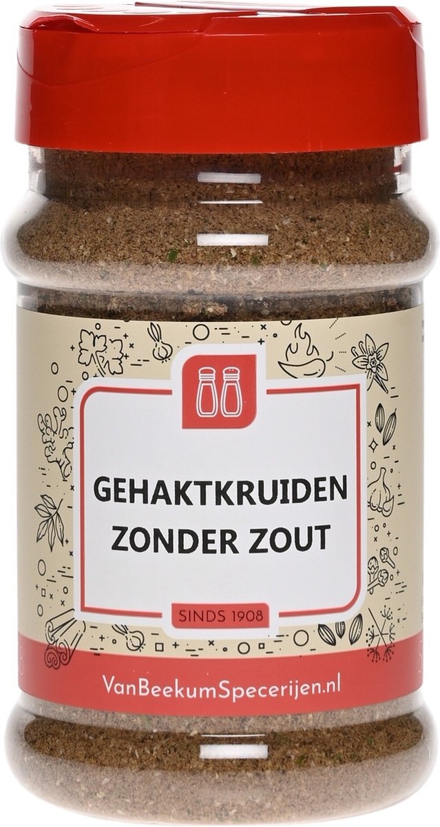 Goedkoopste Van Beekum Specerijen - Gehaktkruiden Zonder Zout - Strooibus 150 gram