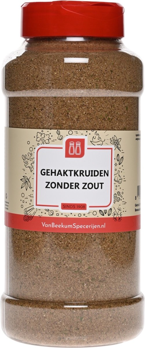 Goedkoopste Van Beekum Specerijen - Gehaktkruiden Zonder Zout - Strooibus 420 gram