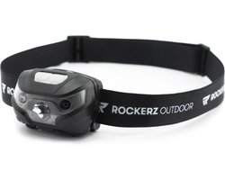 Rockerz Hoofdlamp - Smart Sensor - Oplaadbaar - LED Verlichting voor op je hoofd - Waterproof - Kleur: Zwart