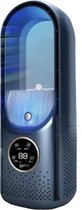 Bol.com J&R Ventilator - Bladloze ventilator - Koelventilator - Luchtbevochtiger - 6 standen - Blauw aanbieding