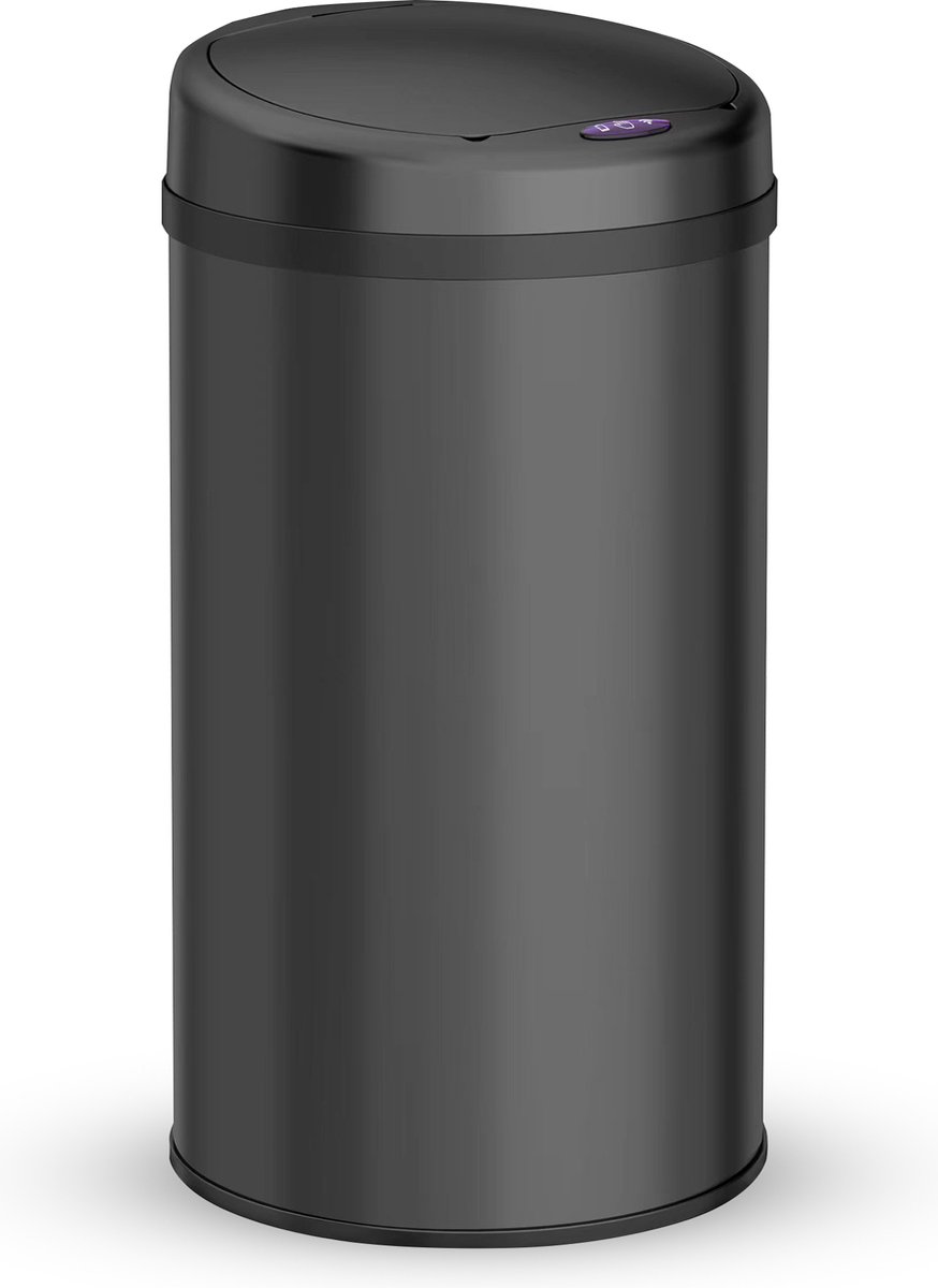 Goedkoopste Bayt Prullenbak - Prullenbak 30 Liter - Vuilnisbak - Afvalbak - Afvalemmer - Prullenbak met Sensor - Metaal - Zwart