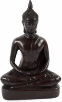 Beeld Polystone Boeddha met Parel (17 cm)