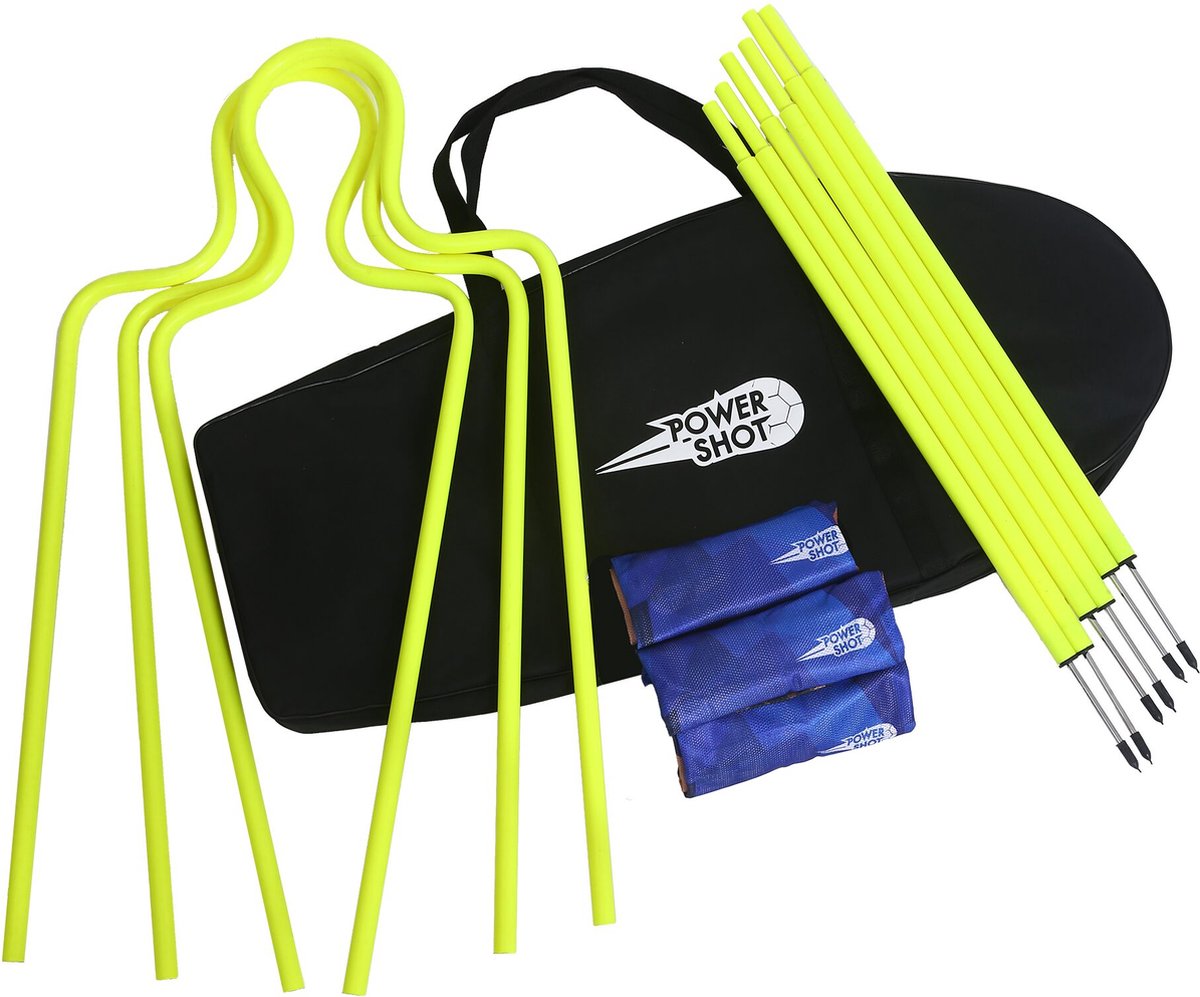 Set van 3 flexibele polyester dummy's met opdruk - Blauw