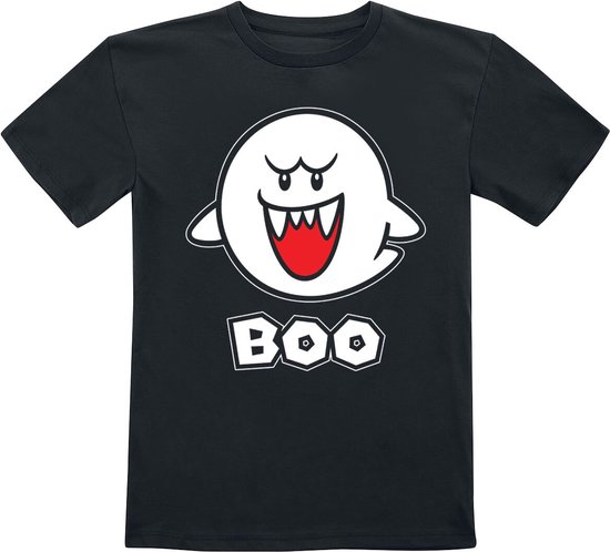 Super Mario Kids - Boo T-shirt zwart 152 | bol
