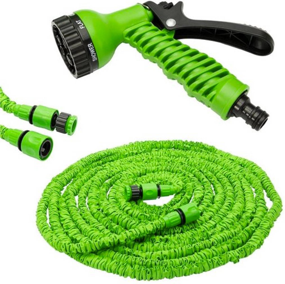 Uitrekbare Tuinslang tot 30 Meter van TrueTrading - Waterslang - Tuinsproeier - Sproeikop - Tuin Besproeien Inclusief Accessoires