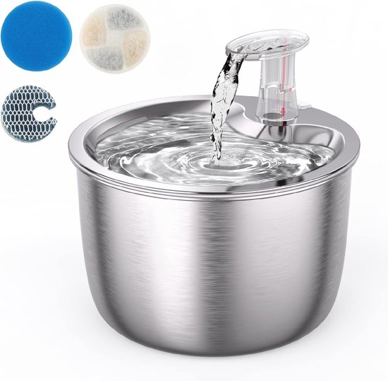 Solacis Drinkfontein kat - Draadloos - Drink fontein kat - Water - Huisdieren - Must have voor uw kat!