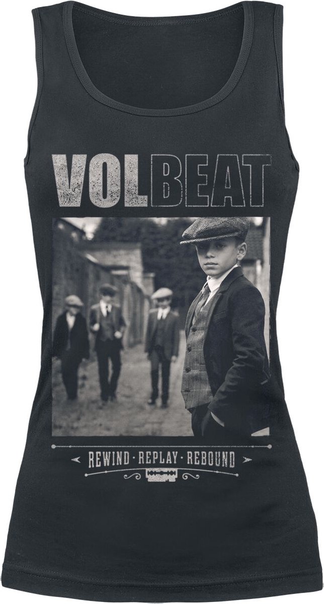 Volbeat Cover - Rewind, Replay, Rebound Dames Top - zwart - XL