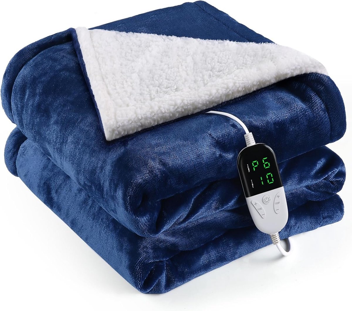 Elektrische omslagdeken 1 persoons 180x150 cm - Fleece -