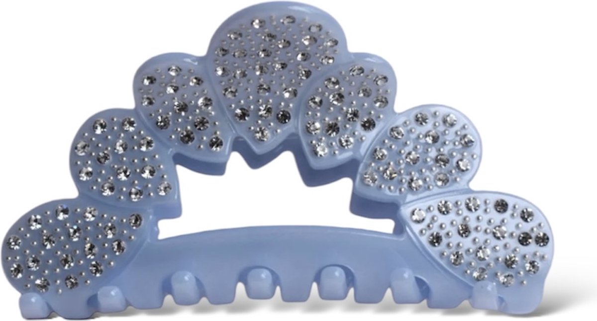 Made somewhere haarklem blauw - dames haarclip- duurzaam - haarklem voor dik en dun haar - acetaat