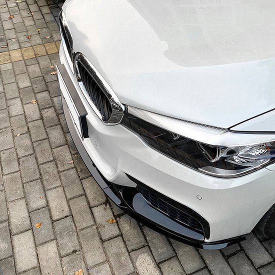 MP Style Carbon Fiber Front Bumper Splitter Lip Canards