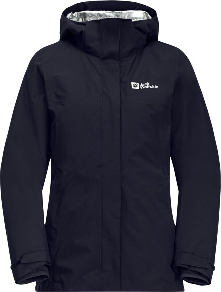 Jack Wolfskin Luntal 3in1 Jacket Women - Winterjas - Dames - Graphite/Coolgrey - Maat L