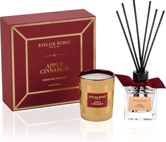 Mini coffret cadeau Apple -cannelle Home - Parfum doux et chaleureux