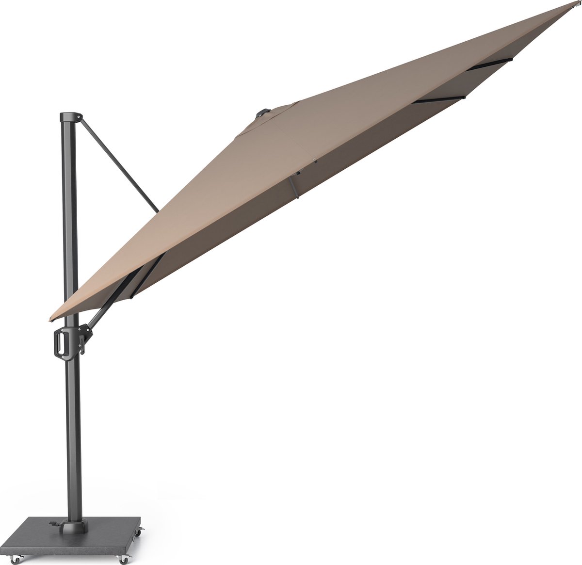 Platinum Challenger T1 Zweefparasol Premium 3x3 m. - Havana Taupe