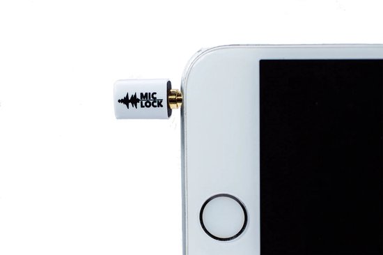 Mic-Lock Mini bloqueur de microphone 3,5 mm – Matériel anti-écoute unique qui rend le silence à l'appareil – Wit