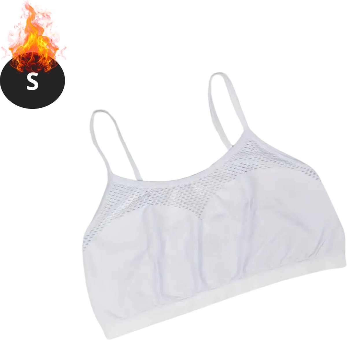 Bovista BH Zonder Beugel - Zonder Bandjes - Push-up Bh's - Comfort Beha - Comfortabel - Sexy - Wit