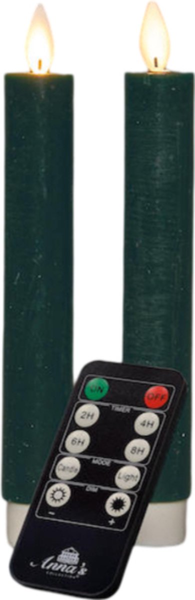 Dinerkaars wax led bewegende vlam op batterij met afstandsbediening...
