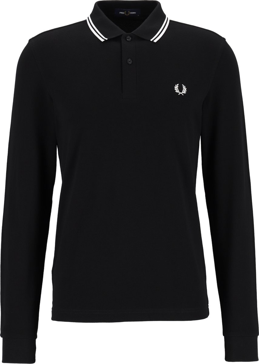 Fred Perry Longsleeve Polo 350 3XL Heren Zwart