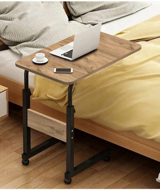 Witte MediaShop - Bijzettafel Starlyf Table Express - Inclusief LED Lampje Houder Voor Smartphone Usb Stekker