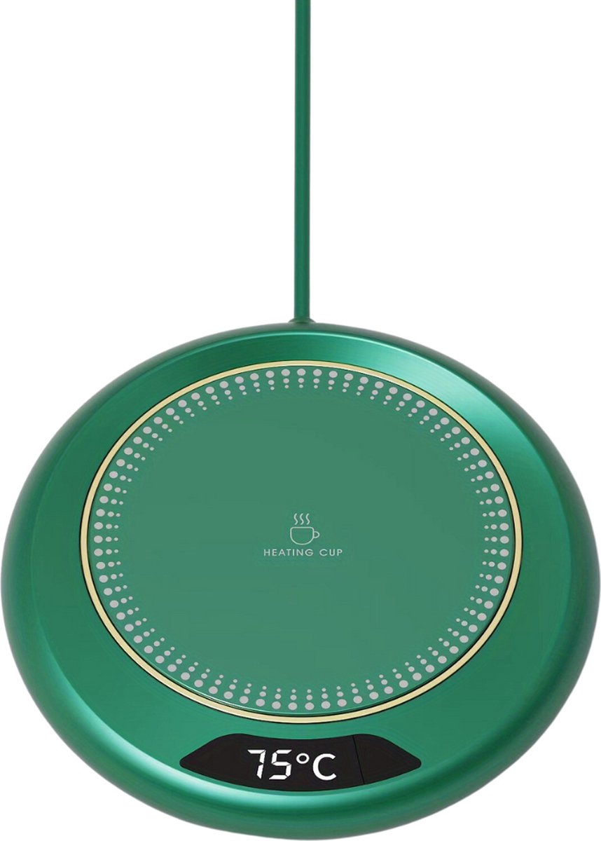 Bovista Cup Warmer - Mok Warmer - Mug Warmer - Koffie Warmer - Verwarmde Onderzetter - Koffie Warmhouder - Koffiekop Verwarmer - Kop Warmer - USB - Kopjes - Thee - Groen
