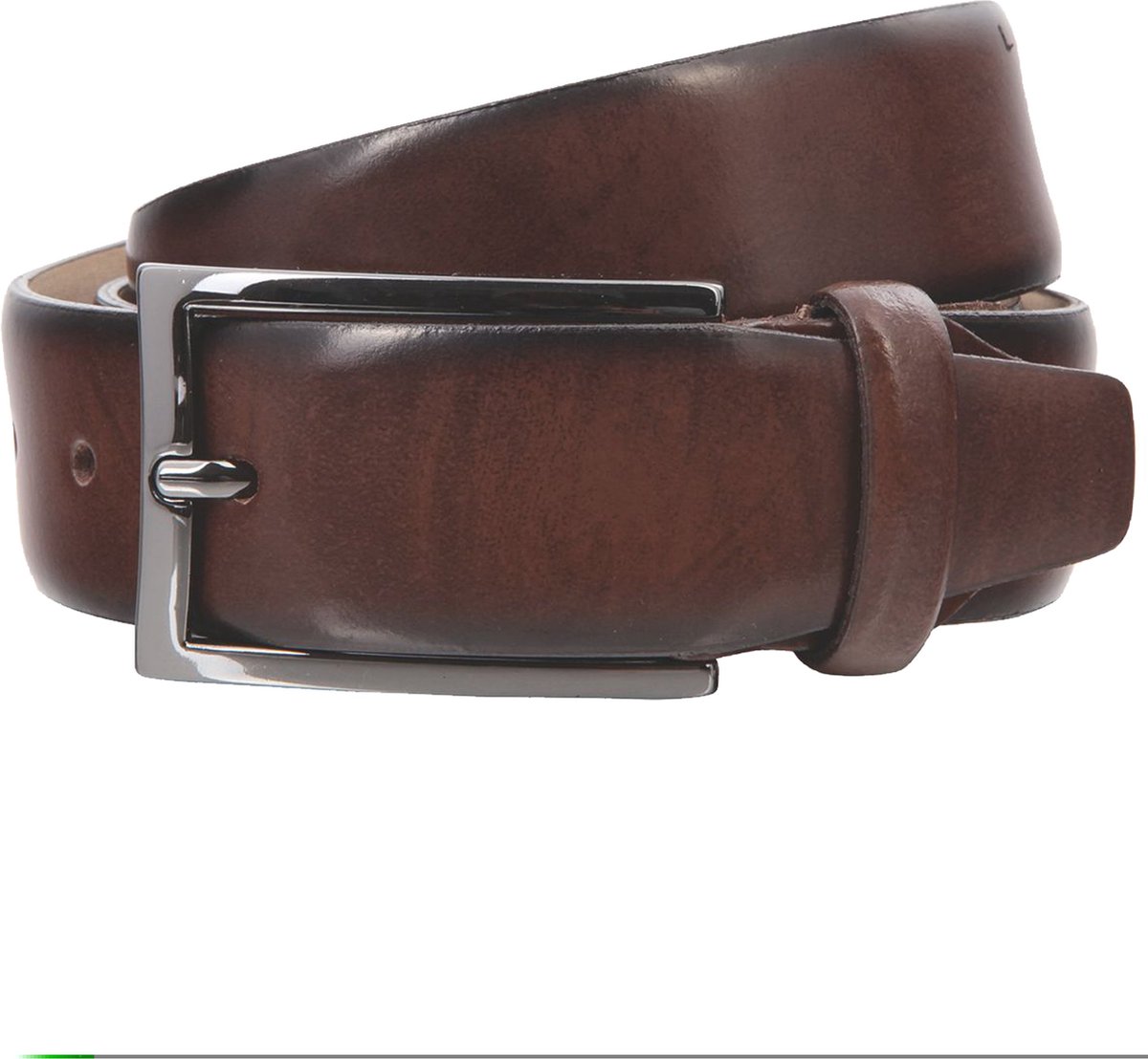 LINDENMANN leren heren riem - bruin