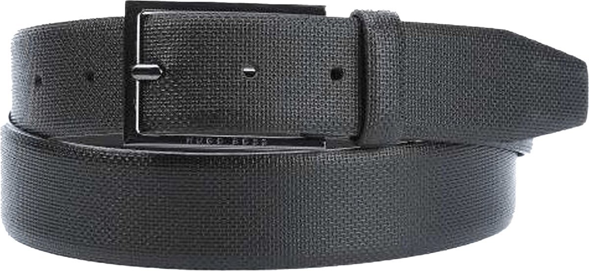 BOSS leren heren riem - zwart