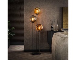 PS-Collection Stellar Vloerlamp - 32x32x164cm - Artic Zwart - Metaal - vloerlampen woonkamer, vloerlamp zwart, vloerlamp industrieel, vloer lamp, vloerlampen landelijk, staande lampen woonkamer, staande lampen, staande lamp industrieel