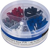 Assortiment d'embouts - 5 tailles de 0,5 mm² à 2,5 mm² - embouts double fil - 225 pièces