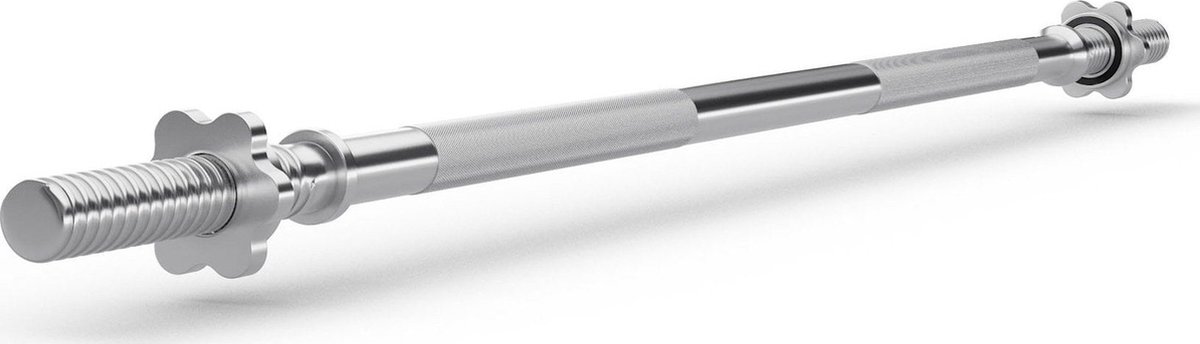 Zipro® Halterstang 120cm ⌀28mm - Schroefsluiting Star Lock - Barbell - Gewichtenstang - halters en gewichten - Geschikt voor Krachttraining, Fitness, CrossFit & Functional Training - Sport Gewichten voor Thuis