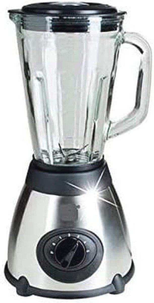 Krachtige Blender 500W met IJscrusher en 1,5L Glazen Container voor Smoothies en Shakes