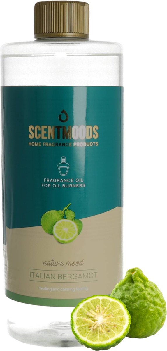 Goedkoopste Scentmoods Bergamot Geurolie - Geurolie Voor Oliebrander - Etherische Olie - Essentiele Olie - Etherische Olien - 750ml